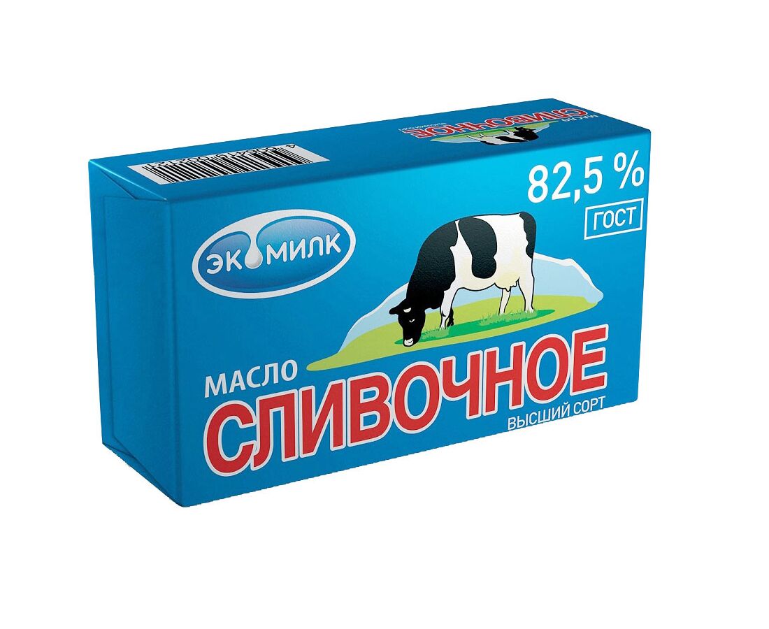 Экомилк масло сливочное 82.5 450